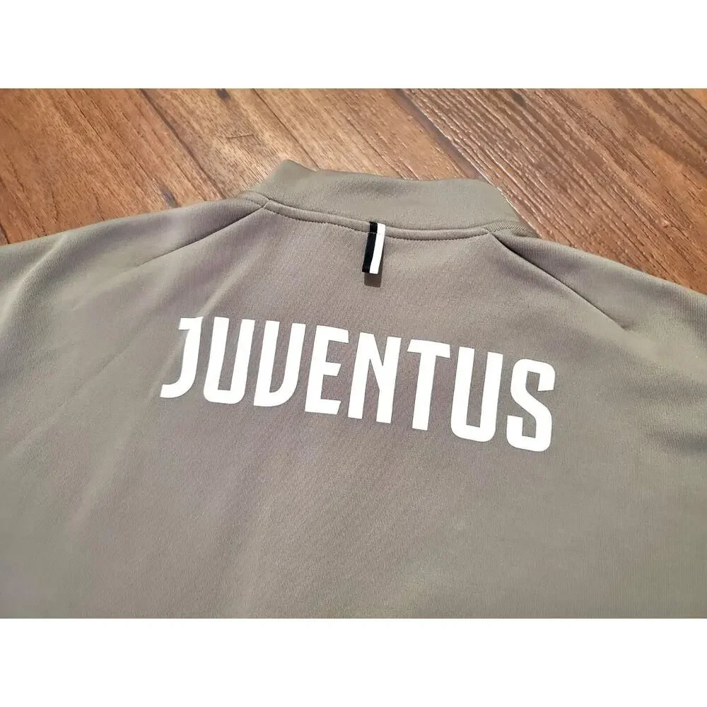 Adidas Men's Large Juventus F.C. Soccer Club Full Zip Long Sleeve Jacket Gray